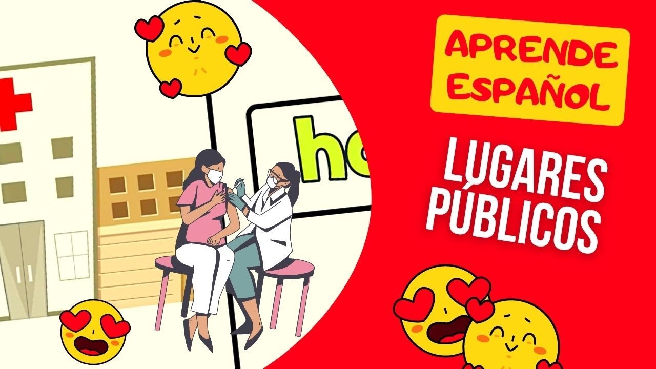 Lugares públicos en español! 20 Public places in Spanish. Учим названия мест в городе на испанском