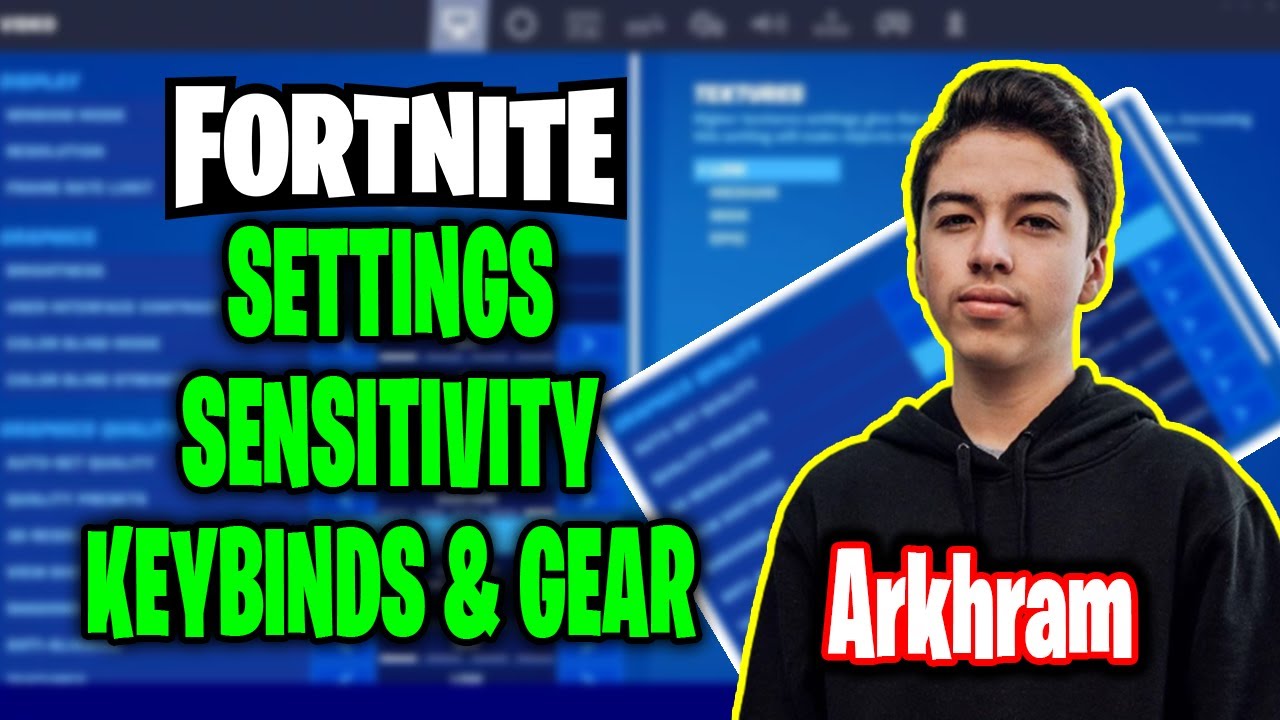 100T Arkhram Fortnite Settings keybinds New Sensitivity and Setup 2021