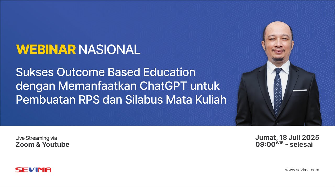🔴Webinar Nasional: Optimalkan OBE dengan ChatGPT untuk Penyusunan RPS & Silabus Mata Kuliah