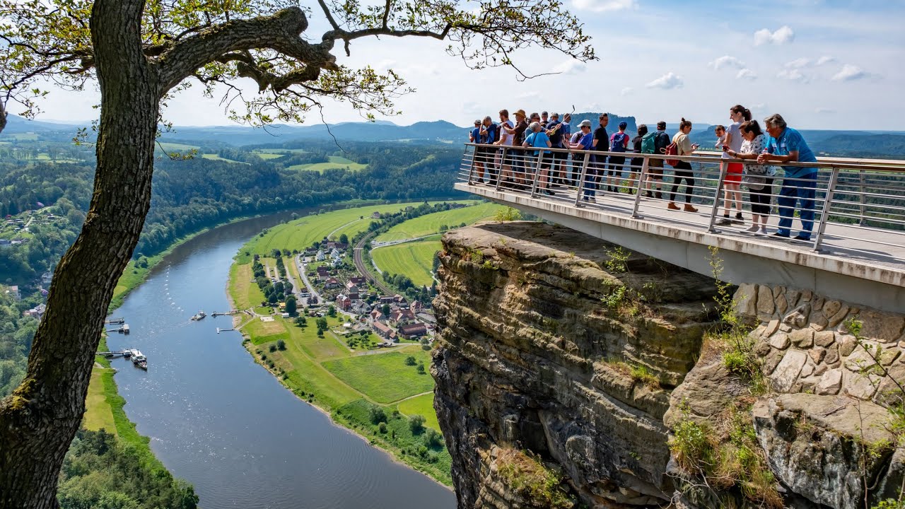 Szwajcaria Saksońska - Bastei - Kurort Rathen - Bad Schandau Kirnitzschtalbahn (Sächsische Schweiz)