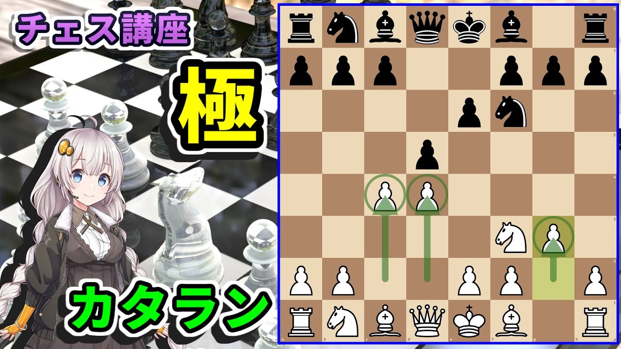 【チェス講座】６３．カタランオープニング - 世界チャンピオンも愛用する最強定跡