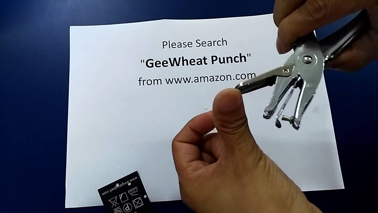 Sharp One Hole Paper Cut Punch, 3.15 mm Diameter, with garbage collection!