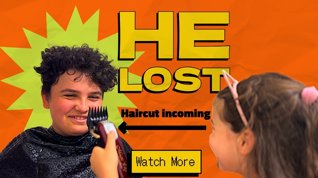 He lost the SkyZone Challenge... Then She Cut His Hair