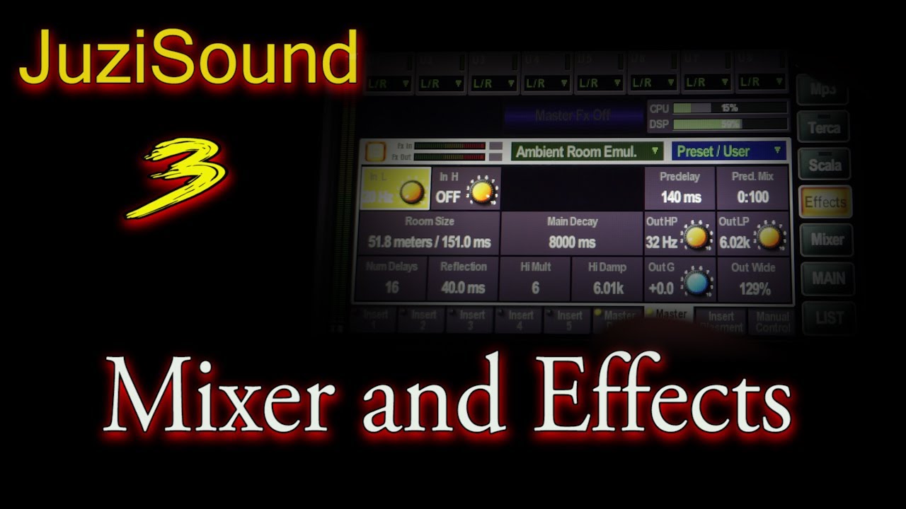 JuziSound 3 MIXER AND EFFECTS