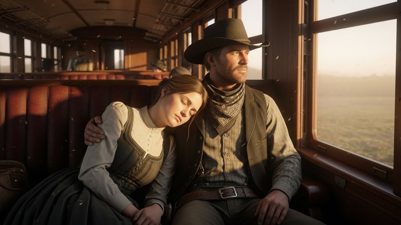 She Slept on a Stranger’s Shoulder… The Cowboy Who Changed a Widow’s Fate Forever