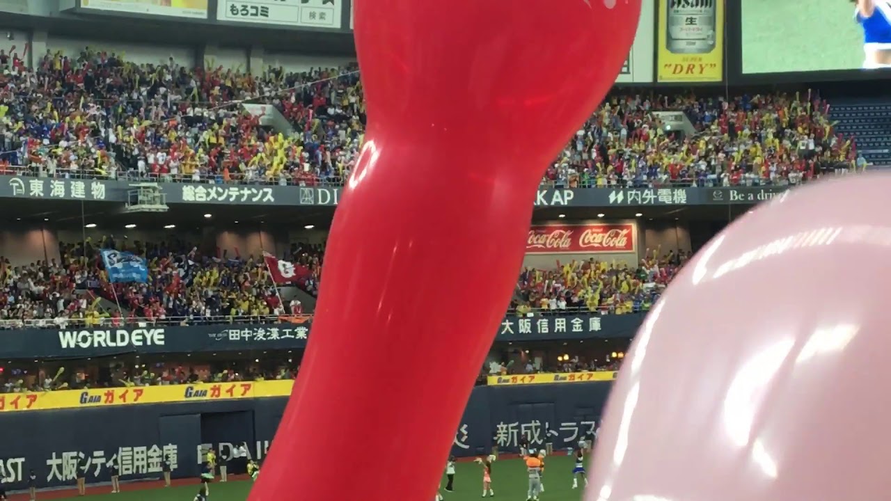 2018/07/13 マイナビオールスター第1戦  ラッキー7  ジェット風船、オールスターでのお約束。 セリーグ