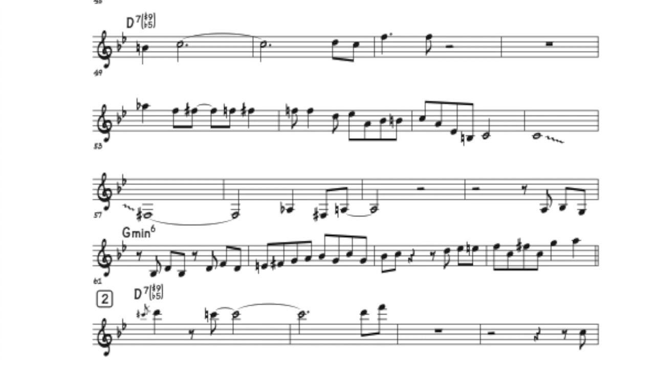 Caravan - Wynton Marsalis Solo Transcription