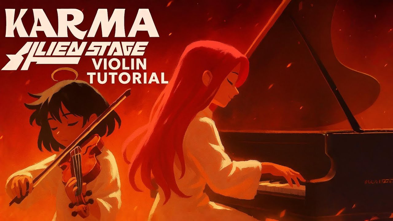 KARMA | Alien Stage Violin Tutorial SHEET + MIDI #alienstage