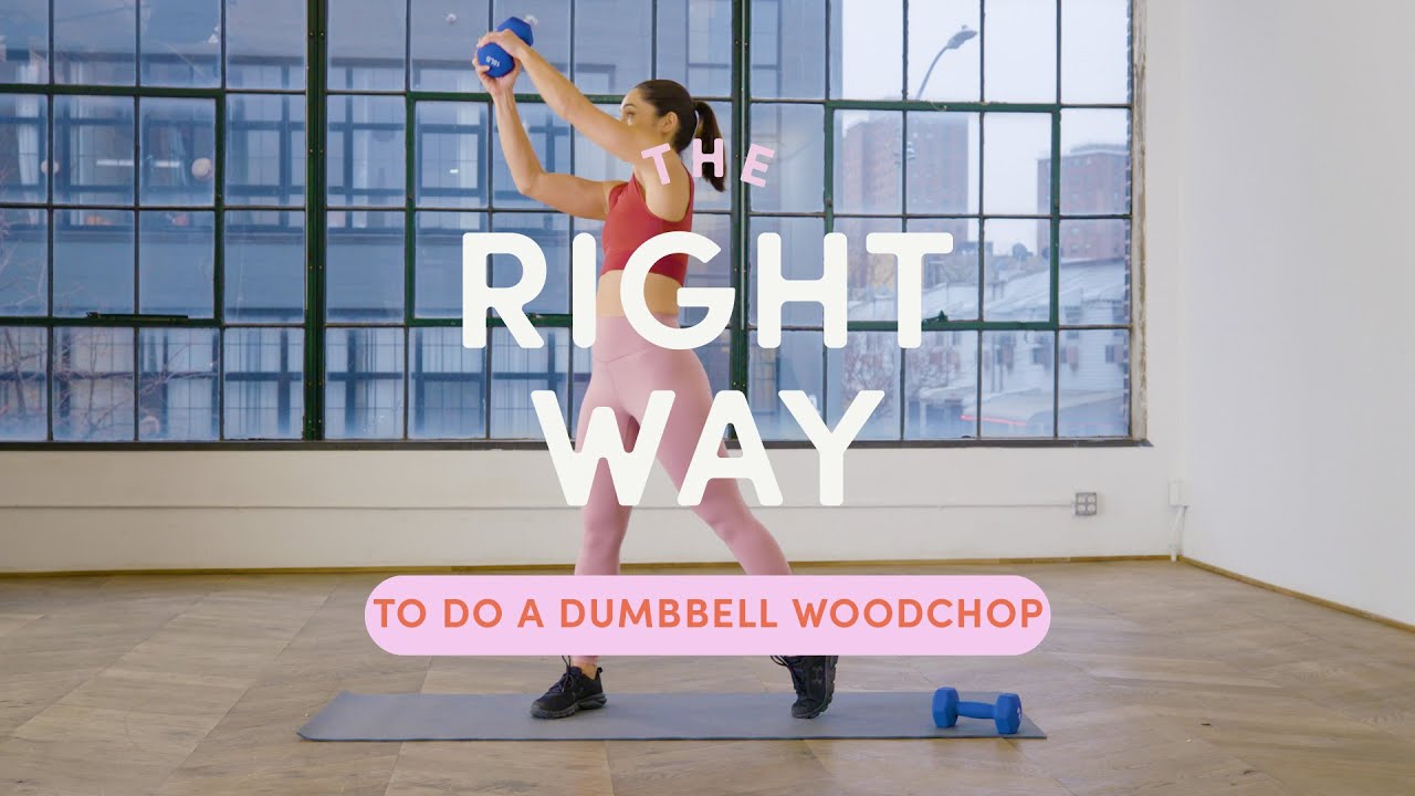How To Do A Dumbbell Woodchop | The Right Way | Well+Good