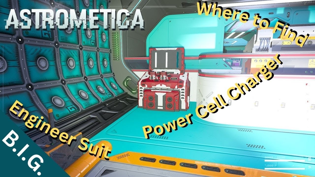Astrometica - Where to find the Power Cell Charger and the Engineer Suit