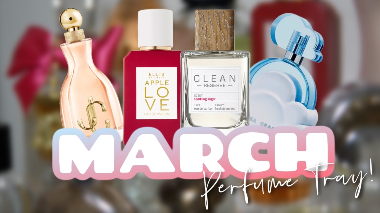 MARCH PERFUME TRAY! 🌸🌷✨ TIME TO CHANGE THE VIBES, BRINGING OUT THE SPRING PERFUMES! | AMY GLAM 🌸