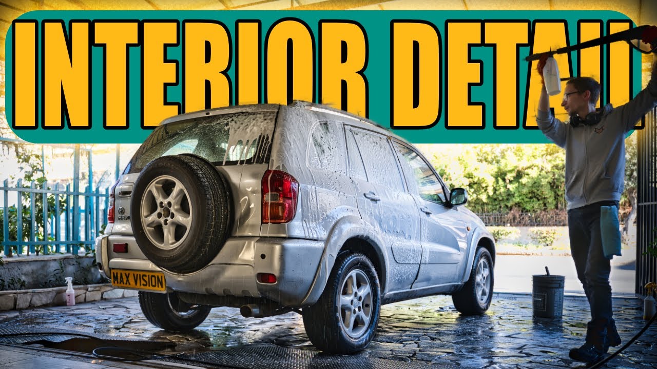 Cleaning the Inside of an Old Toyota RAV4 | Interior Detailing