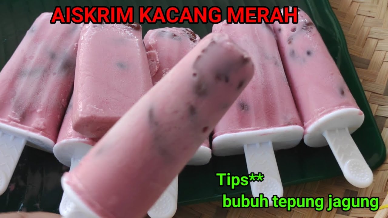 Aiskrim Kacang Merah | Red Beans Ice-cream | วิธีทำไอติมถั่วแดง