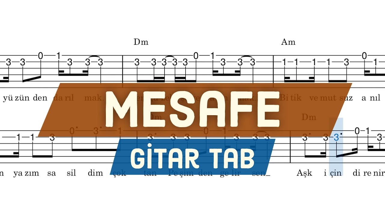 Serdar Ortaç - Mesafe - Gitar Tab