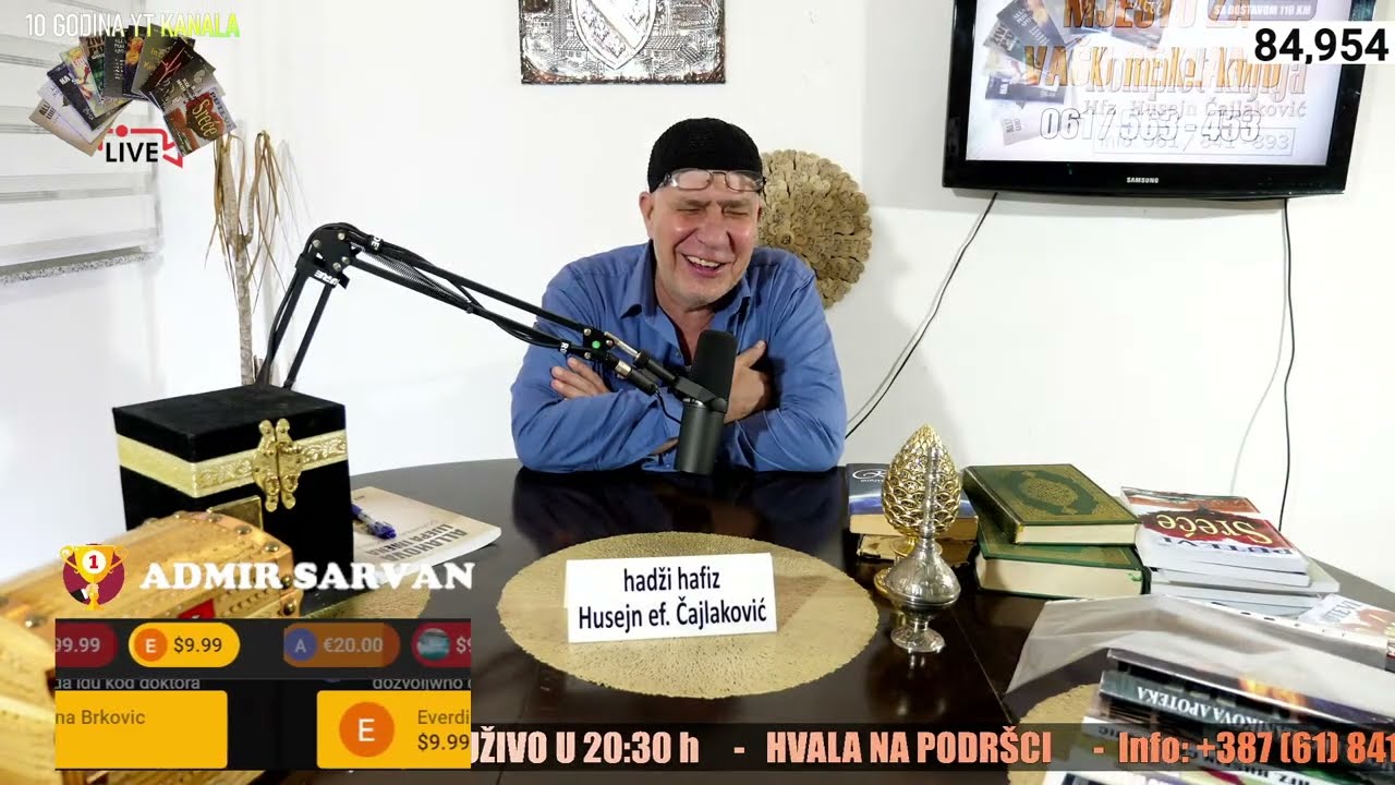 70.000 MELEKA SE AKTIVIRA ZBOG JEDNOG SALAVATA - 242 - HADIS - HFZ. HUSEJN ČAJLAKOVIĆ, UŽIVO 2022