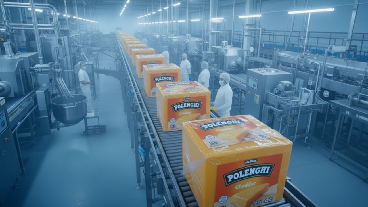 Inside The Process | How Polenghi Cheddar Is Formed and Packaged Inside Giant Megafactories