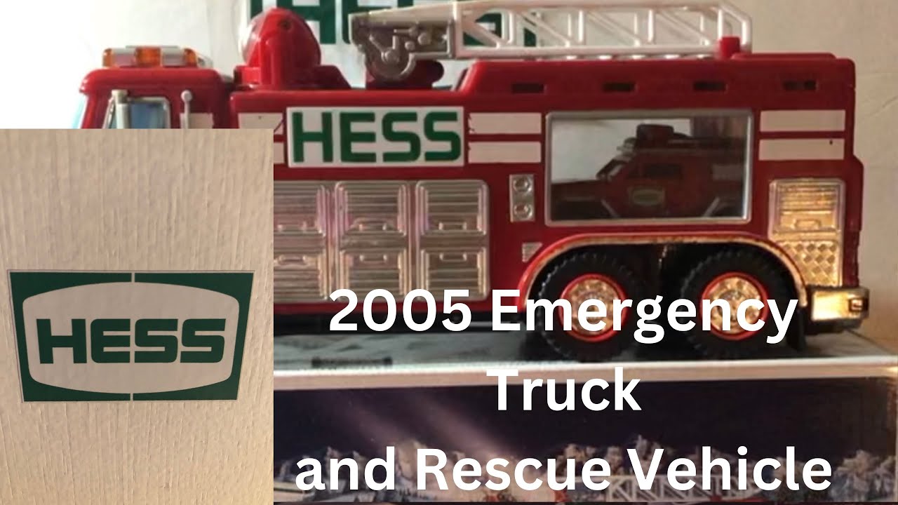 HESS 2005 EMERGENCY TRUCK AND RESCUE VEHICLE (A MODERN FAVORITE)