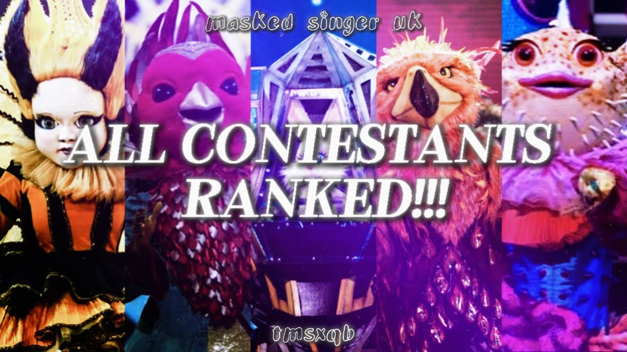 MASKED SINGER UK ALL CONTESTANTS RANKED!!!