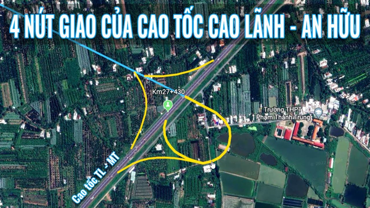 4 nút giao của cao tốc Cao Lãnh - An Hữu | Dự án Cầu Sa Đéc bắt qua sông Tiền