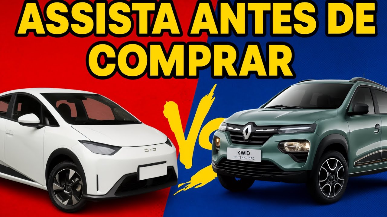BYD DOLPHIN MINI VS  KWID ETECH ELETRICO COMPARATIVO HONESTO QUAL COMPRAR?