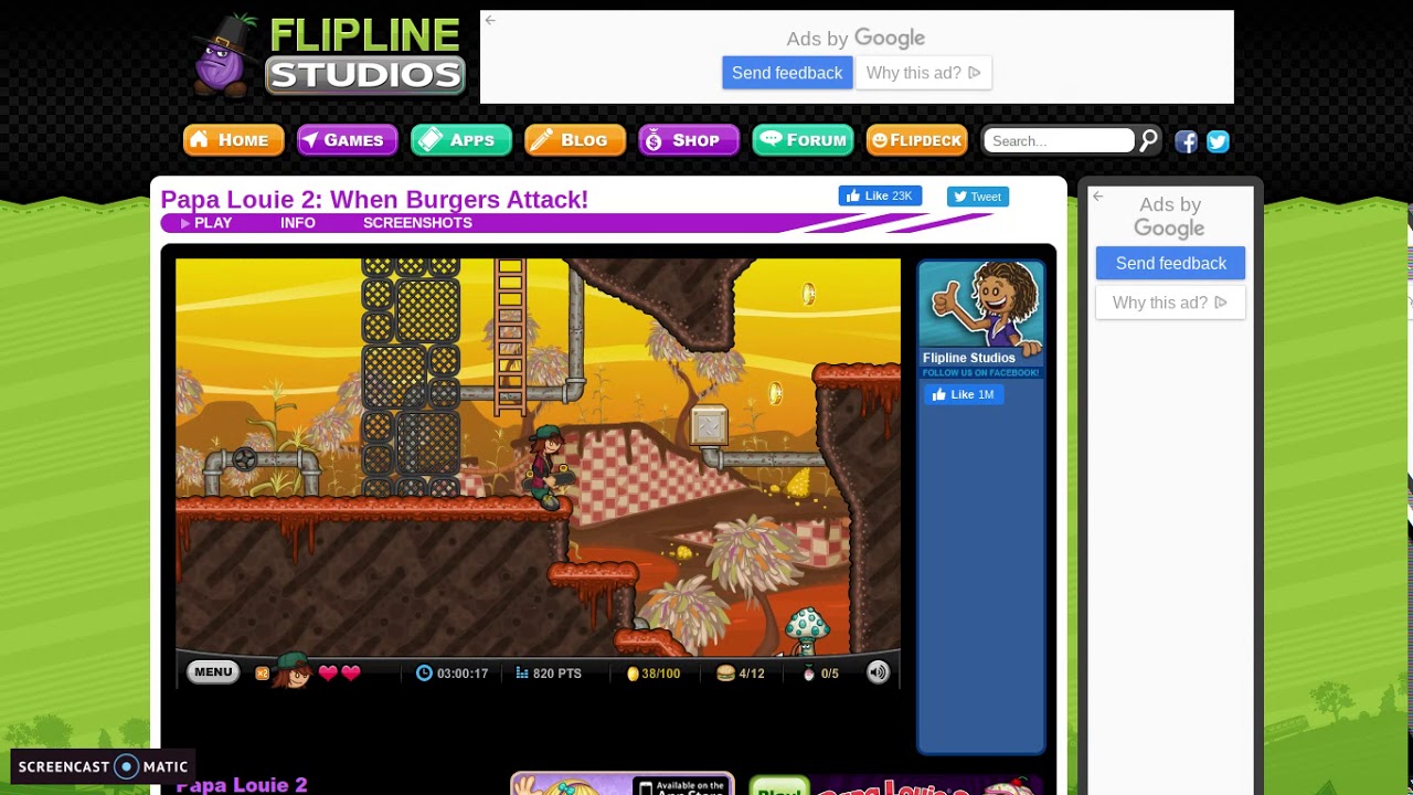 Papa Louie 2: When Burgers Attack! Warp Key #43: Rescuing Sarge Fan