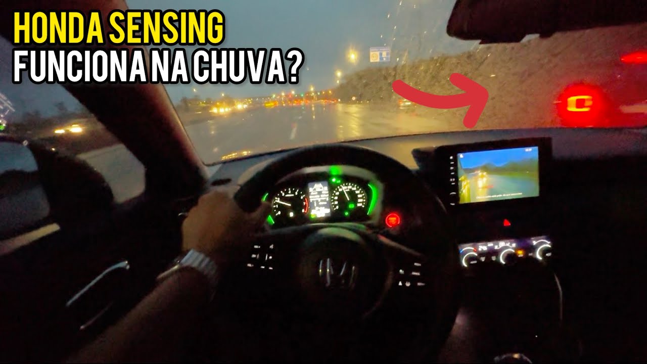 ACC DO NOVO HONDA HRV 2024 FUNCIONA A NOITE COM CHUVA?!