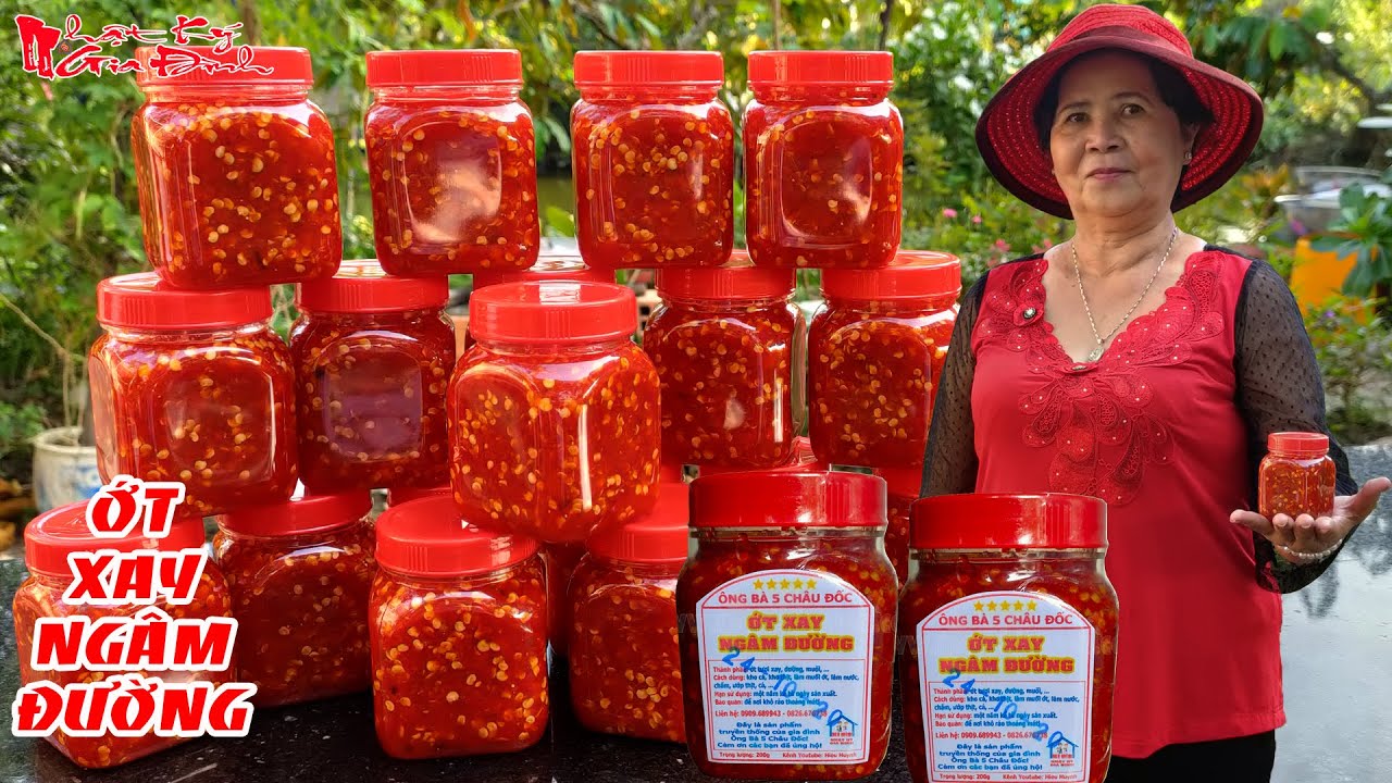 Bà 5 Châu Đốc Chỉ Bí Quyết Làm Ớt Xay Ngâm Đường Ướp Thịt, Cá Màu Đẹp Để Được Lâu | NKGĐ