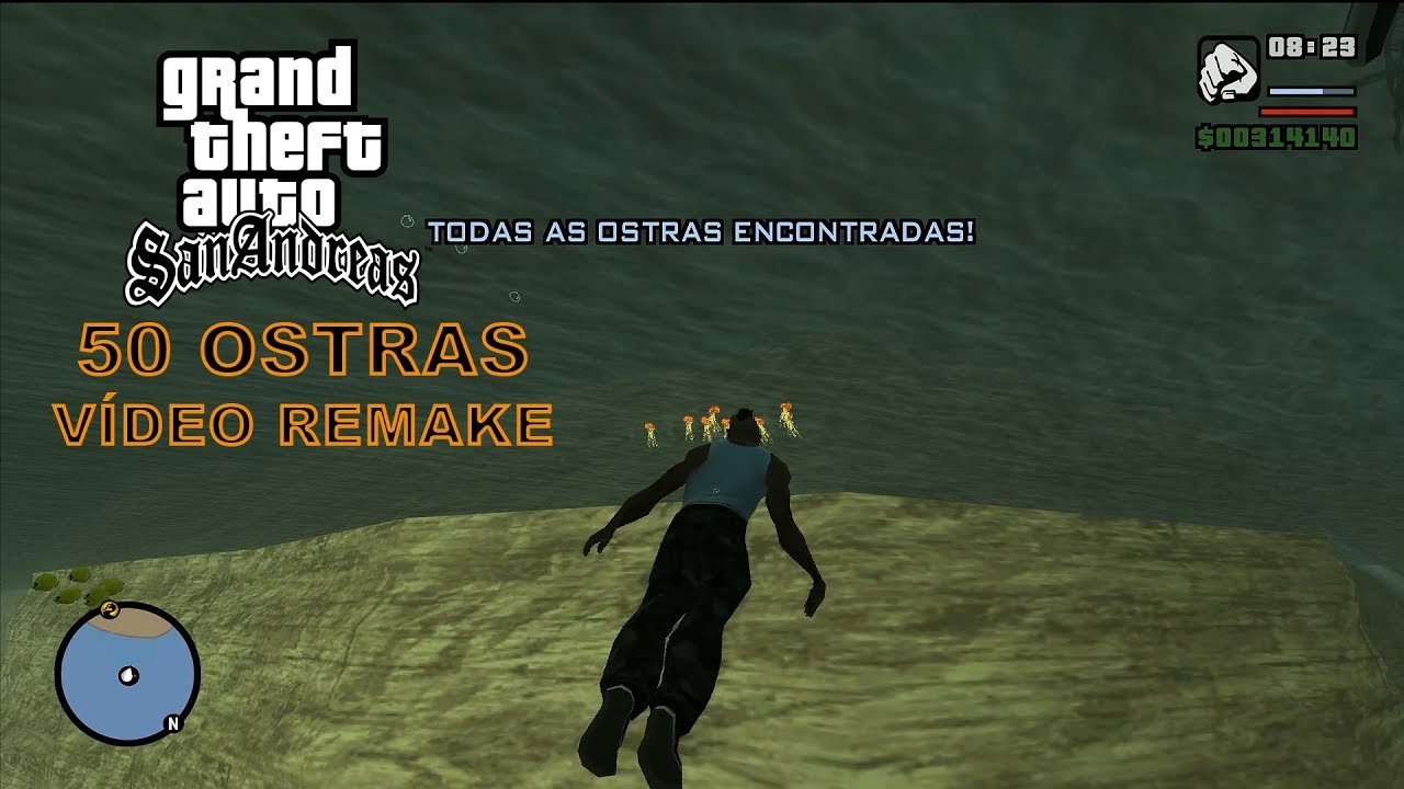 GTA SAN ANDREAS - COLETÁVEL - As 50 Ostras - Vídeo REMAKE