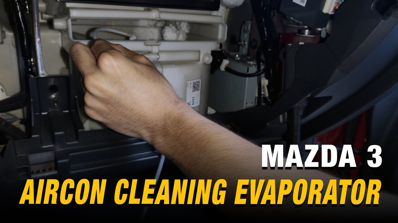 Очистка испарителя кондиционера Mazda 3 Axela