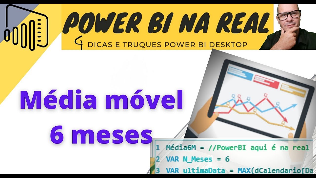 Power BI: Média móvel  6 meses