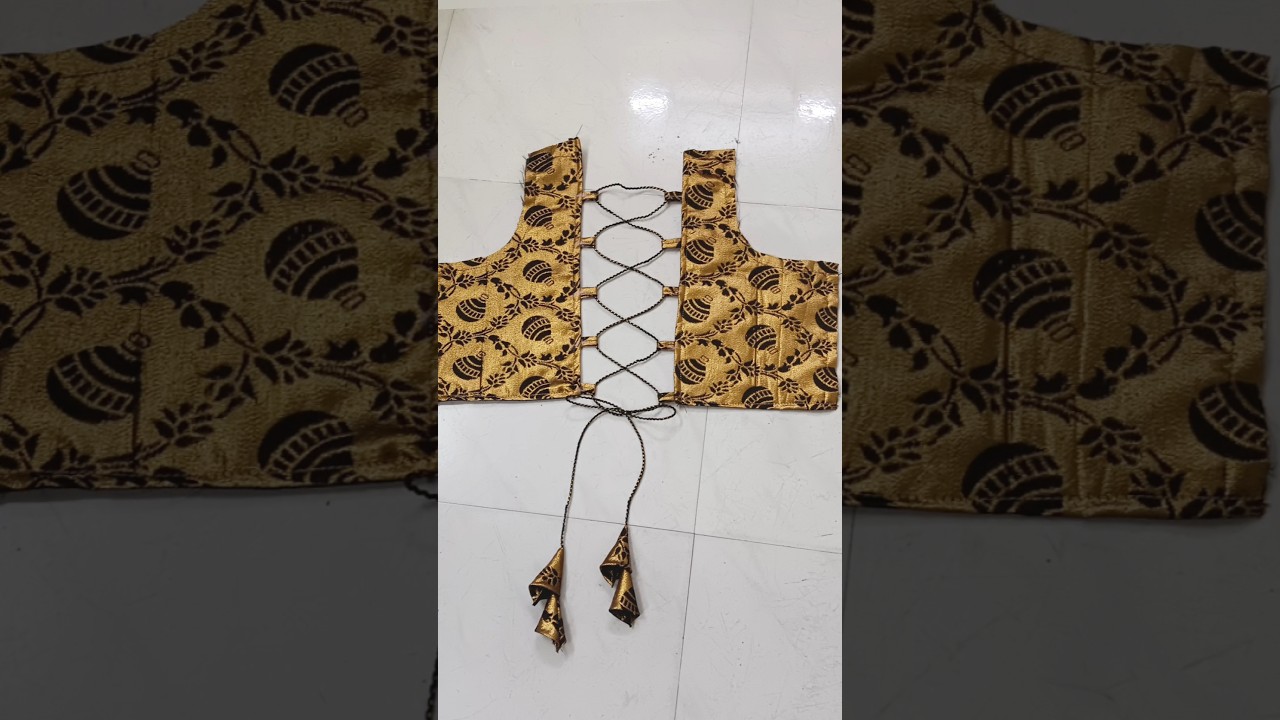 Dori  back neck design cutting and stitching| zigzag Blouse design #backneckdesign