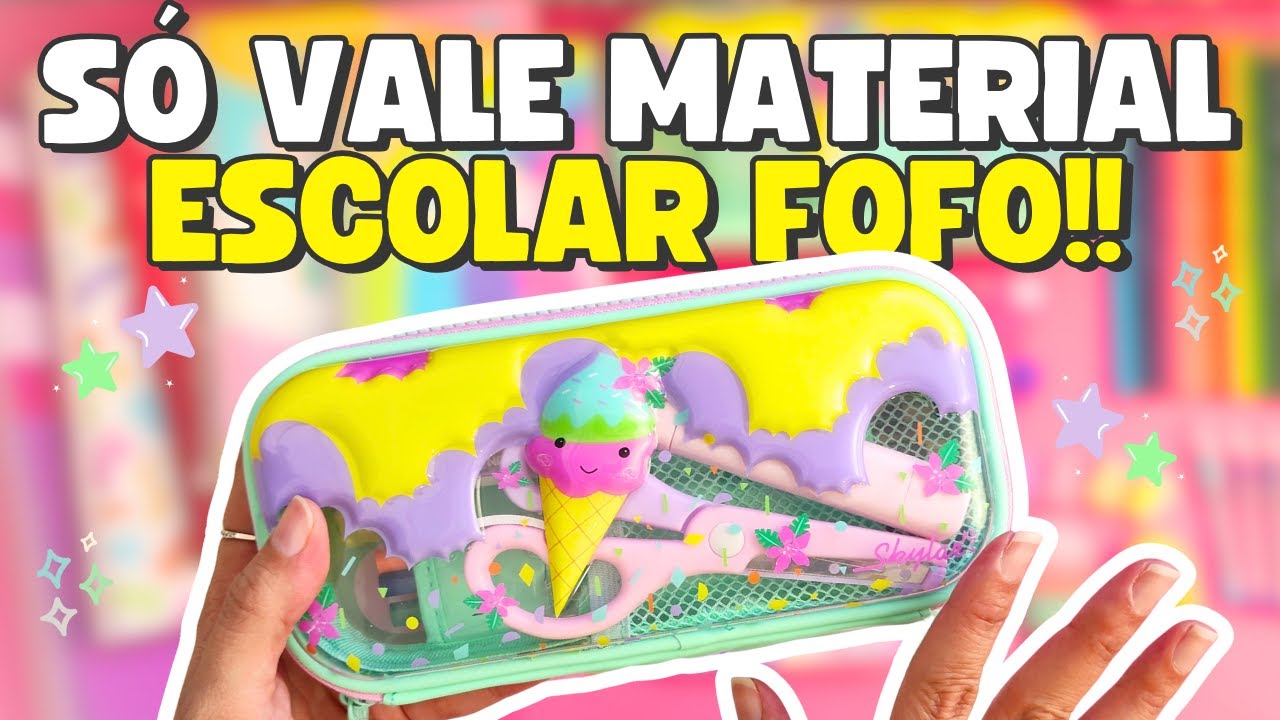 COMPRINHA de MATERIAL ESCOLAR FOFO !! 😍💖