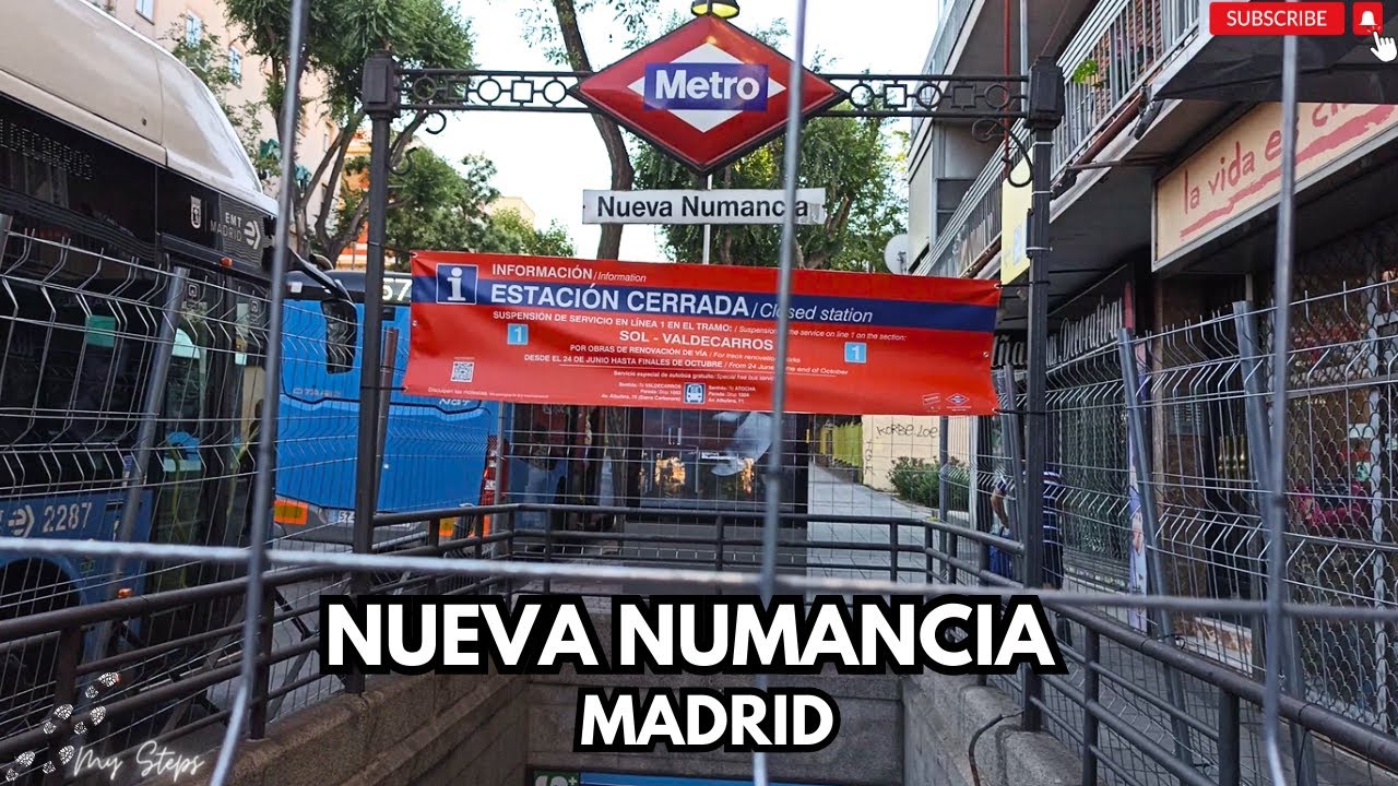 Morning walk around Nueva Numancia, Vallecas Madrid #4kwalk #virtualwalk