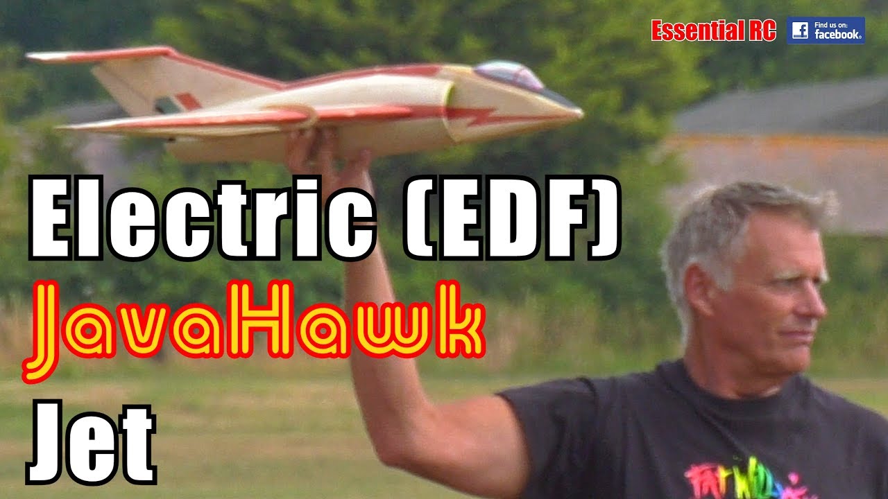 Electric Ducted Fan (EDF) RC JavaHawk JET (plan built radio controlled Javelin / Hawk Delta)