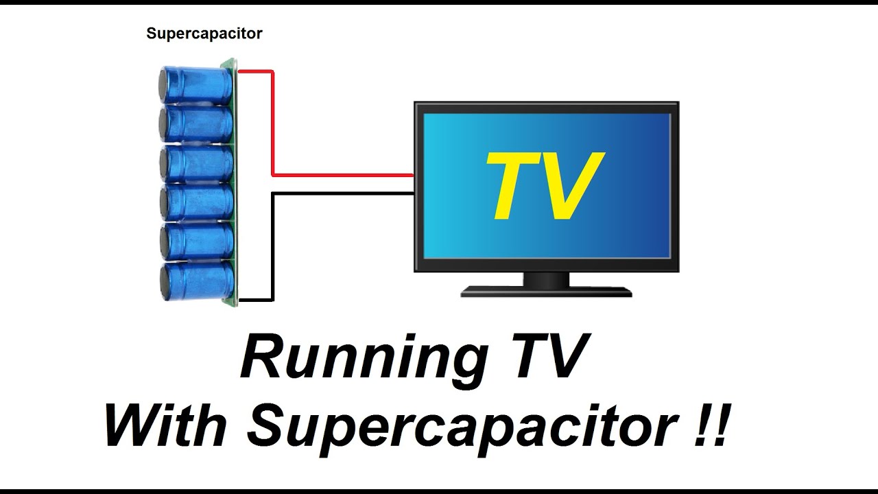Running TV With Supercapacitor Bank