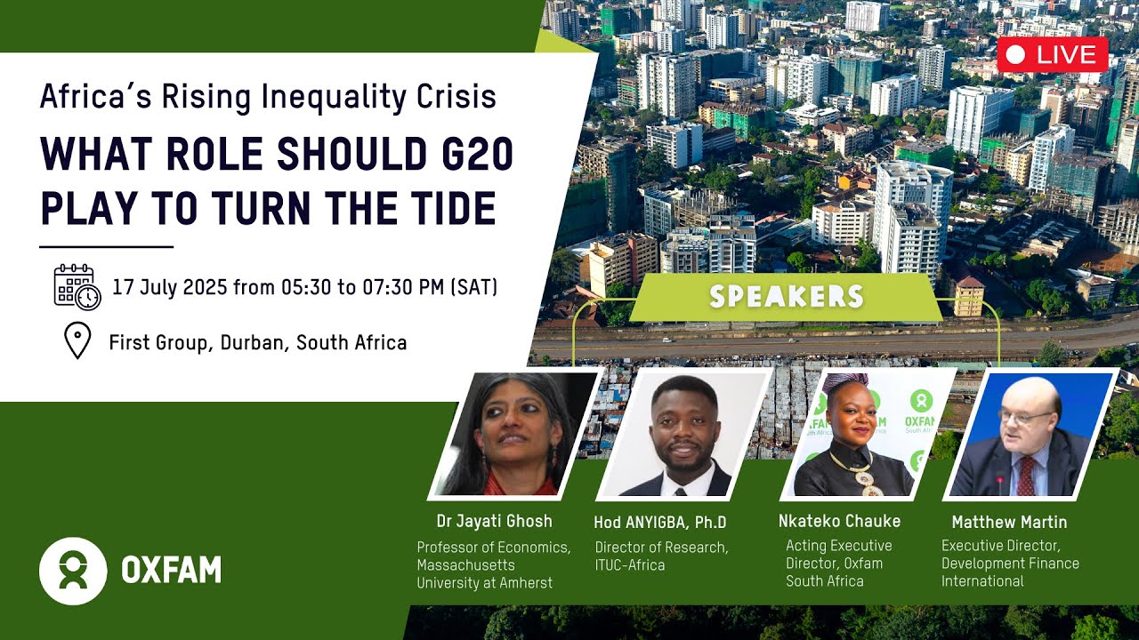 Oxfam in Africa Inequality Report Launch