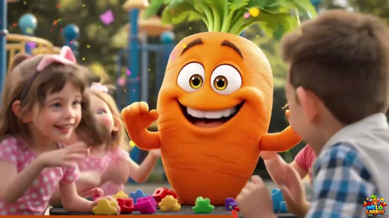 Friends at the Playground with Melo Carrot 🥕🤝