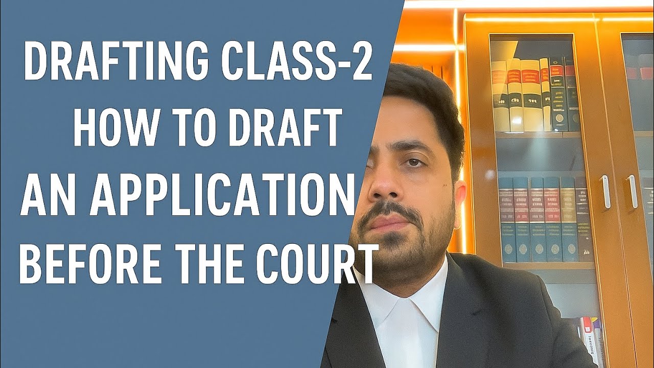 How to Draft an Application before the Court. 