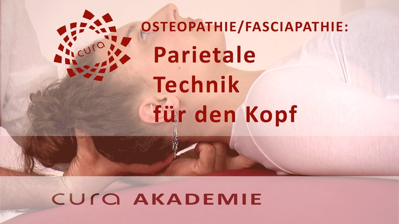 Osteopathische Behandlung Spannungskopfschmerzen/ parietale Osteopathie f&uuml;r den Kopf Faszientherapie