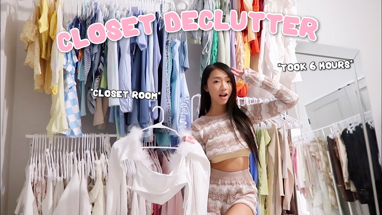 DECLUTTERING & ORGANIZING MY CLOSET ROOM!✨
