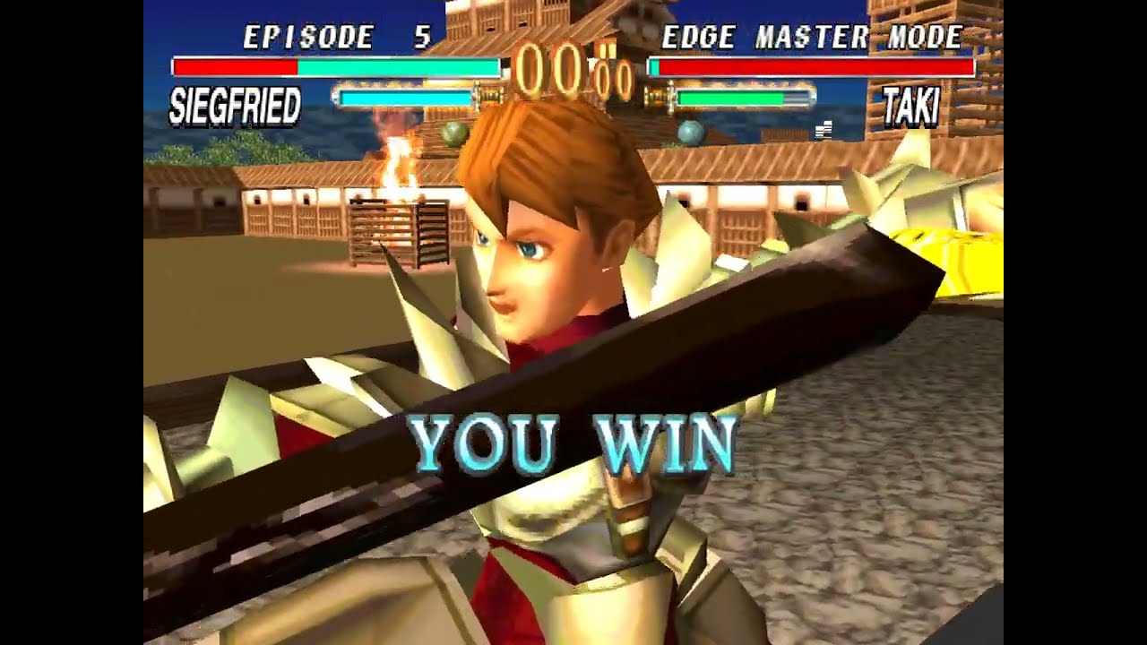 Прохождение Soul Blade (PS1) — режим Edge Master — Зигфрид Штауффен (все виды оружия)