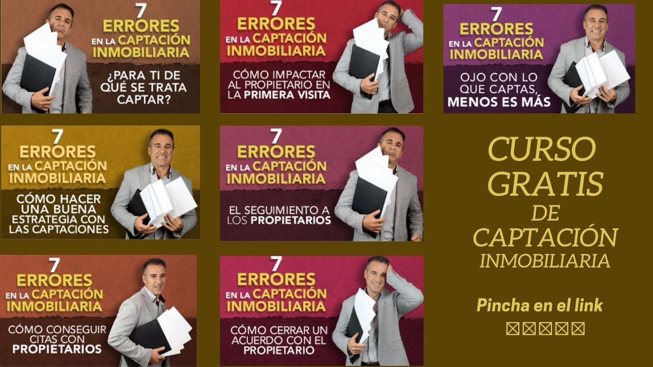✘ Curso Gratis de Captación Inmobiliaria