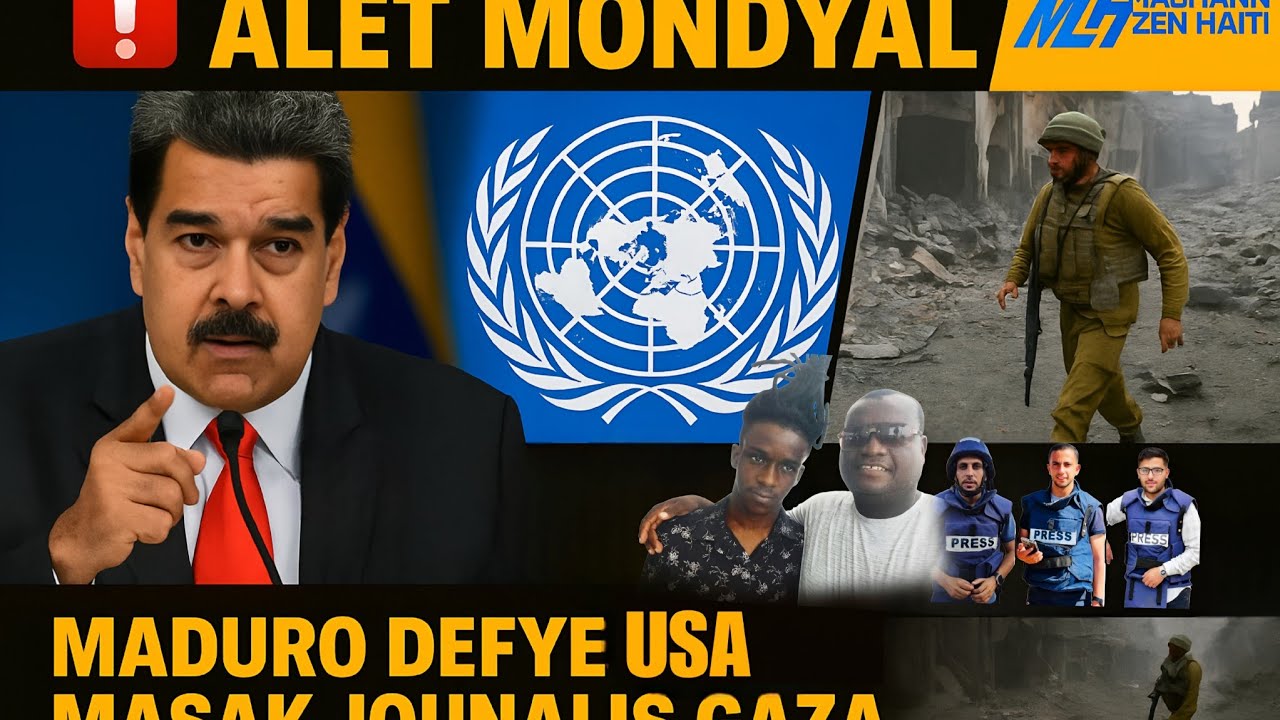PLAN SEKR&Egrave; USA POU AYITI DEVWALE ? | MADURO DEFYE WASHINGTON | MAS@K JOUNALIS NAN GAZA.
