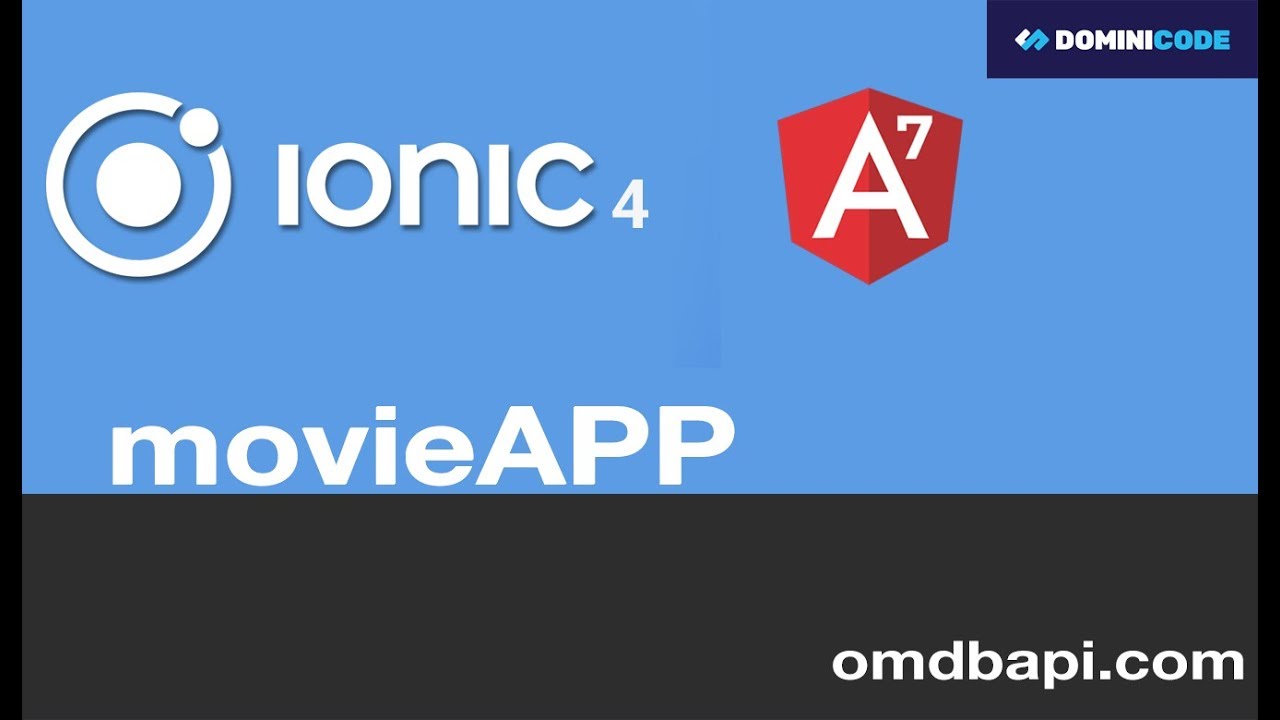 Ionic 4 & Angular 7 movieAPP