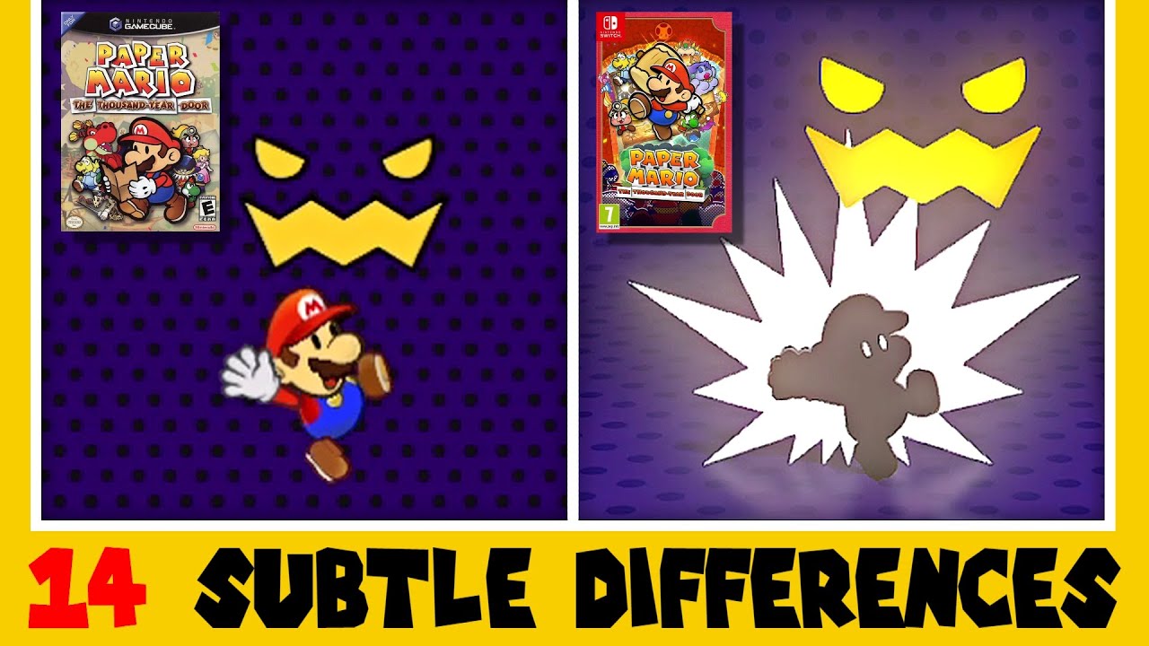 14 Subtle Differences between Paper Mario: The Thousand-Year Door for Switch and GameCube (Part 2)