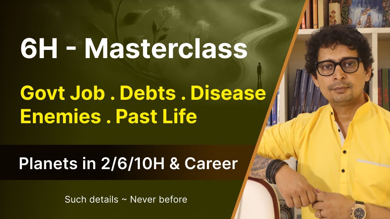 Govt Job, Debts, Disease, Enemies, Pending Karma - 6th house in astrology #vrastro #rajeevkumar