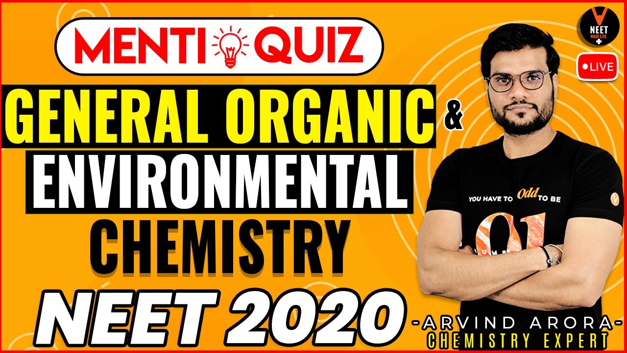 GOC and Environmental Chemistry Class 11 | NEET Chemistry MCQ | NEET 2023 Preparation | Arvind Sir