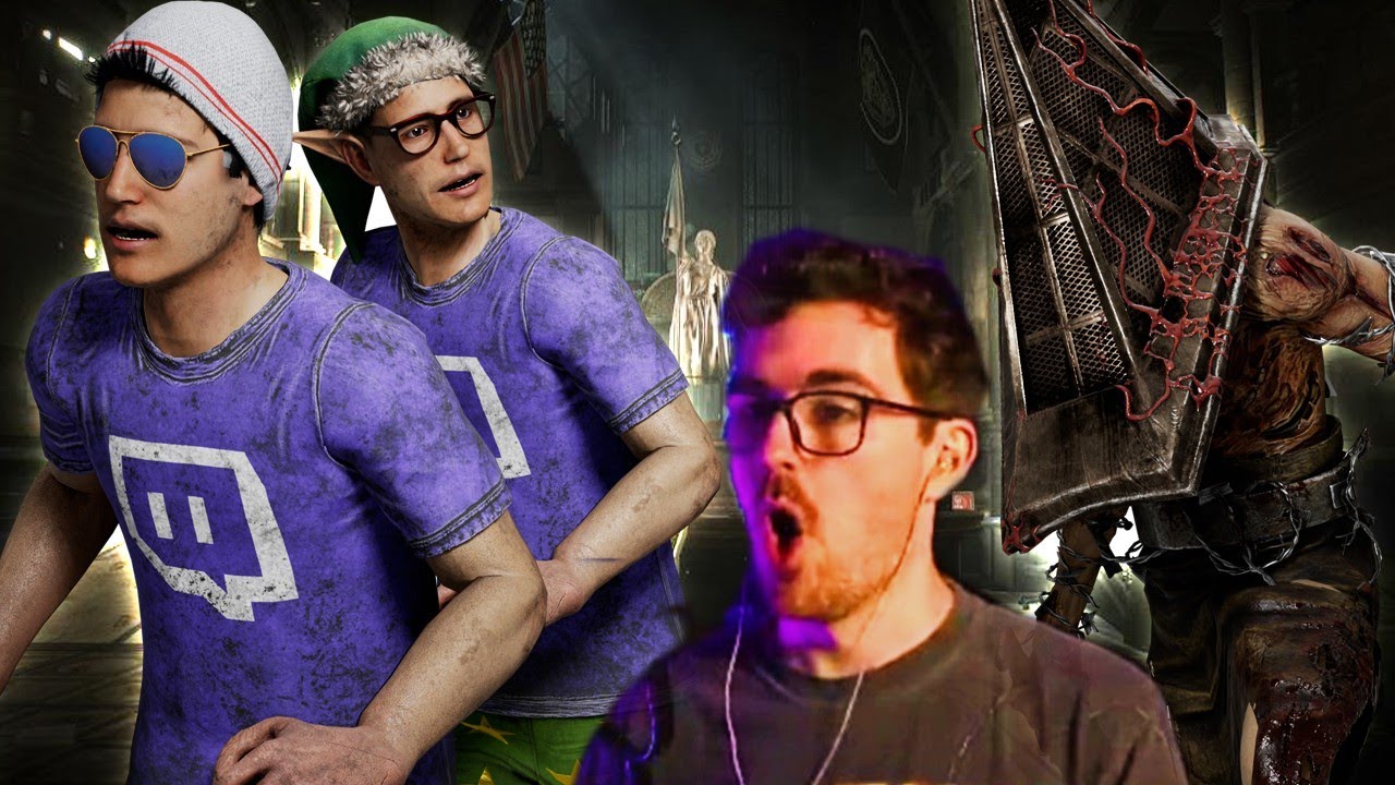 Два стримера против моего пирамидоголового &mdash; Dead By Daylight