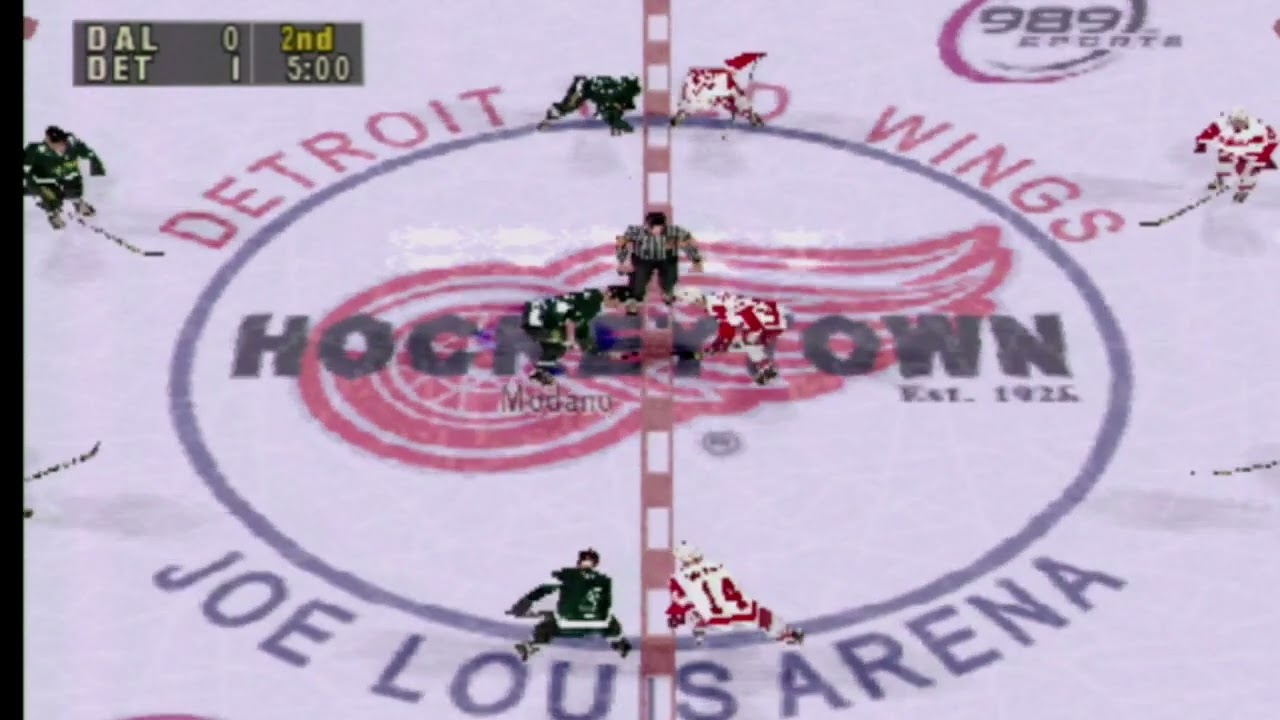 NHL FaceOff 99 -- Gameplay (PS1)