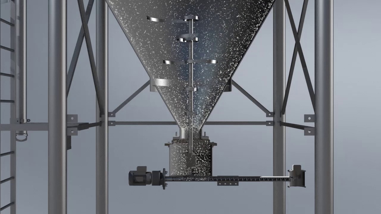 Sodimate Silo Mechanical Bin Activator and Screw feeder